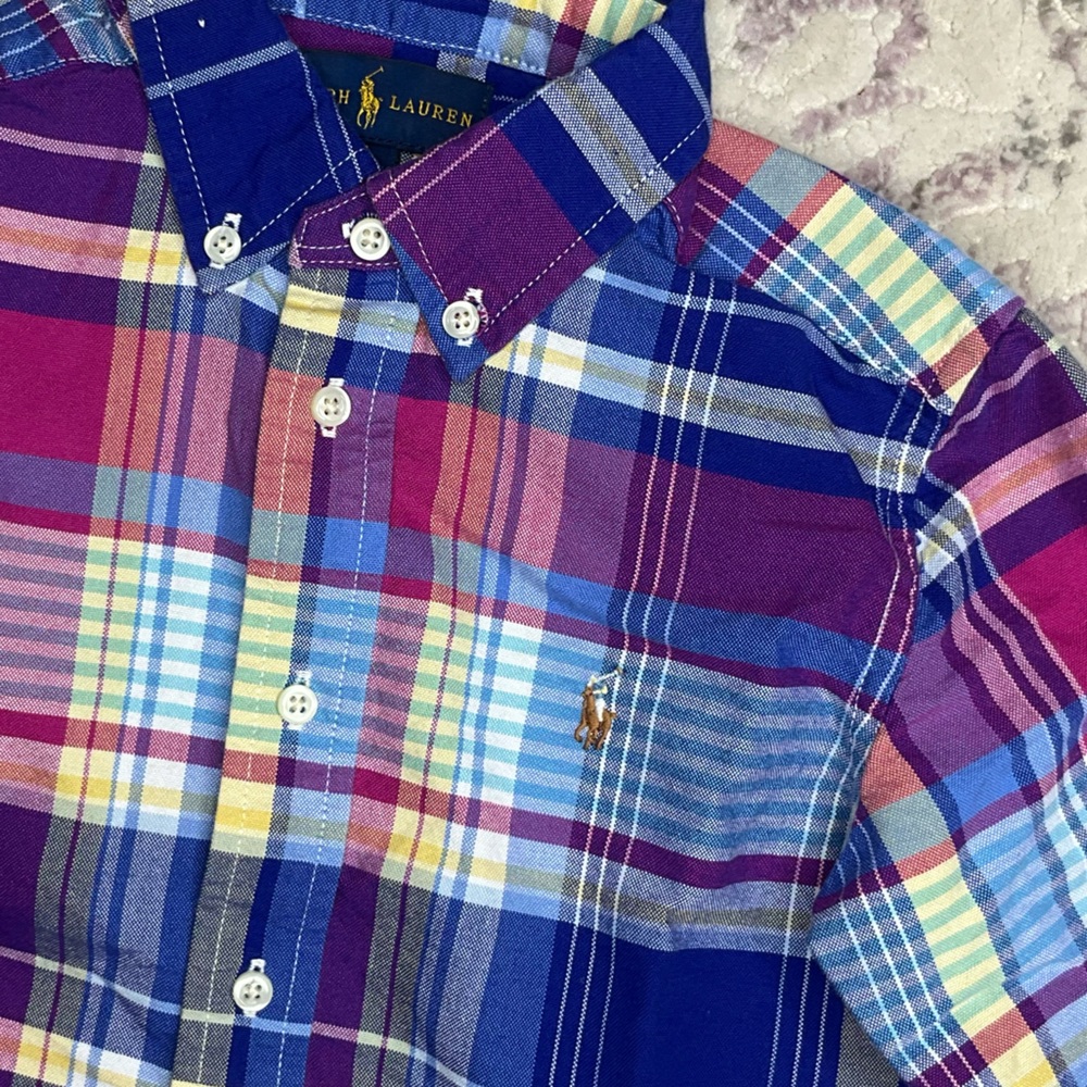 Boys Ralph Lauren Dress Shirt - Size 5 - Plaid